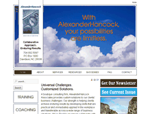 Tablet Screenshot of alexanderhancock.com